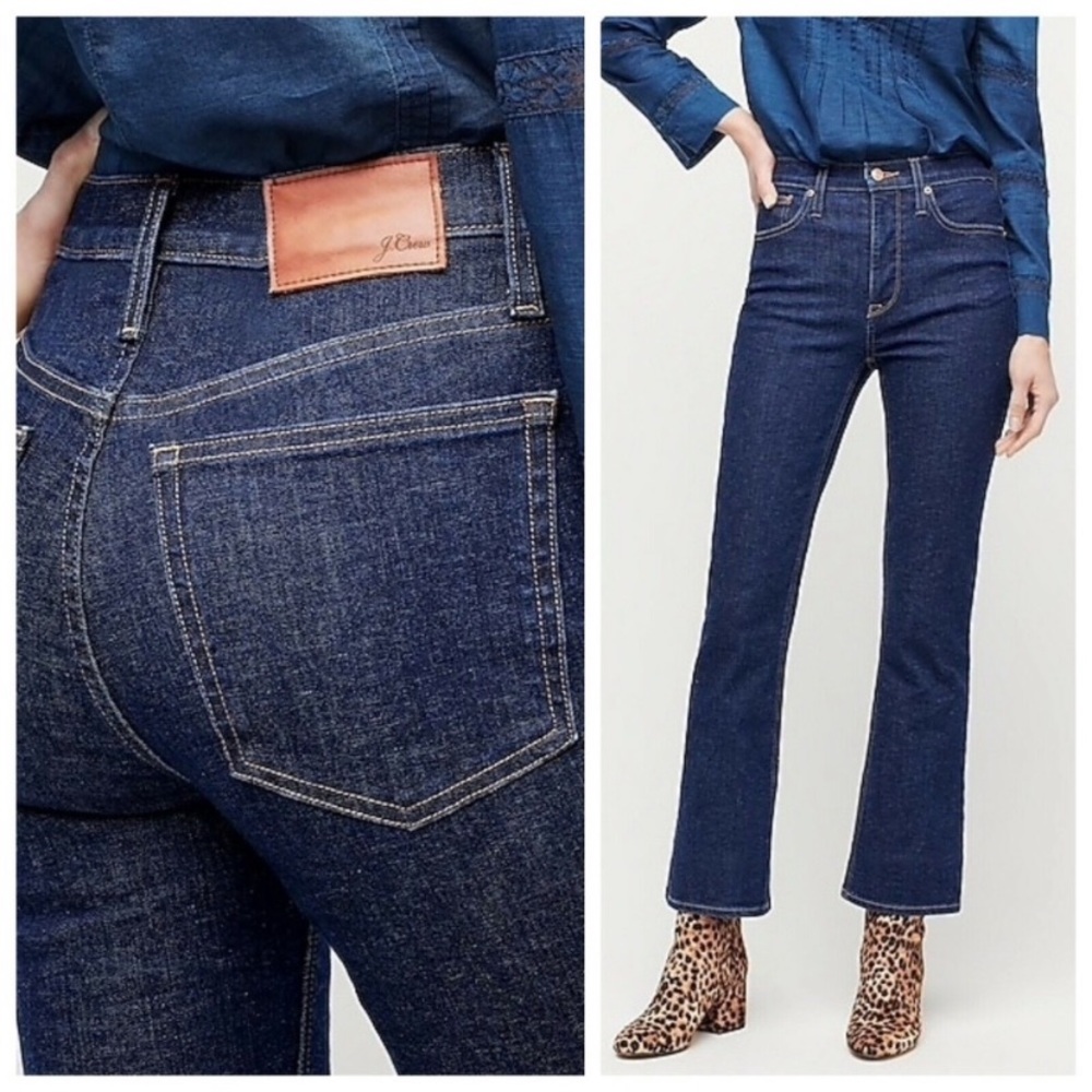 J. Crew 10" High Rise Billie Demi Boot Crop Jean